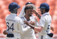 Suthar's debut six-for powers India to their biggest Test win