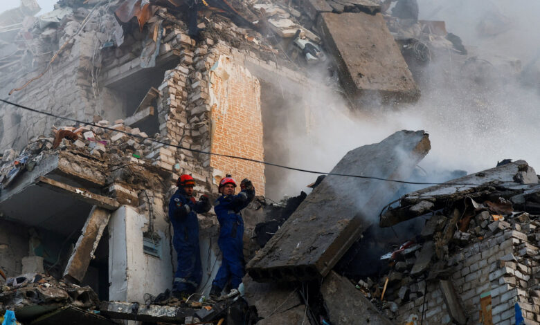 Russia Strikes Ukraine as Explosions Rock Capital of Kyiv